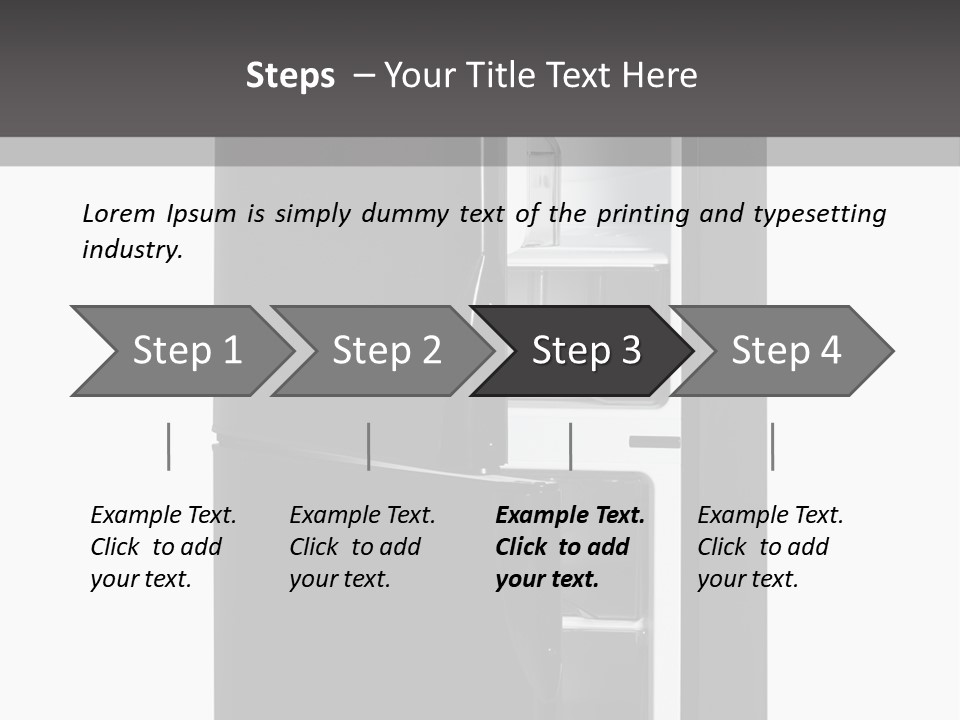 Open Frig House PowerPoint Template