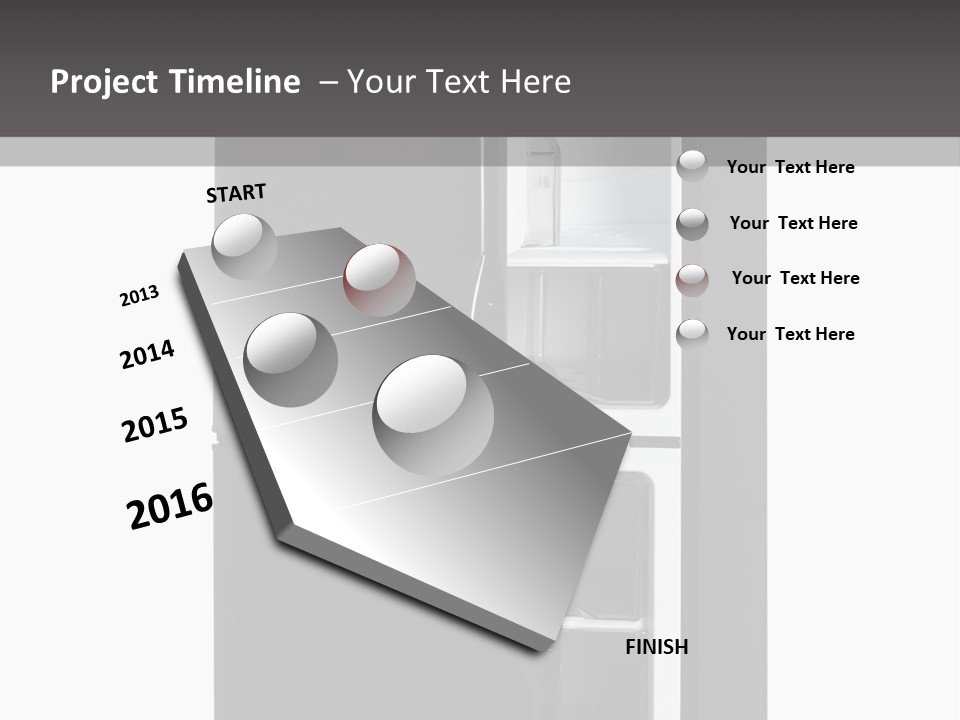 Open Frig House PowerPoint Template