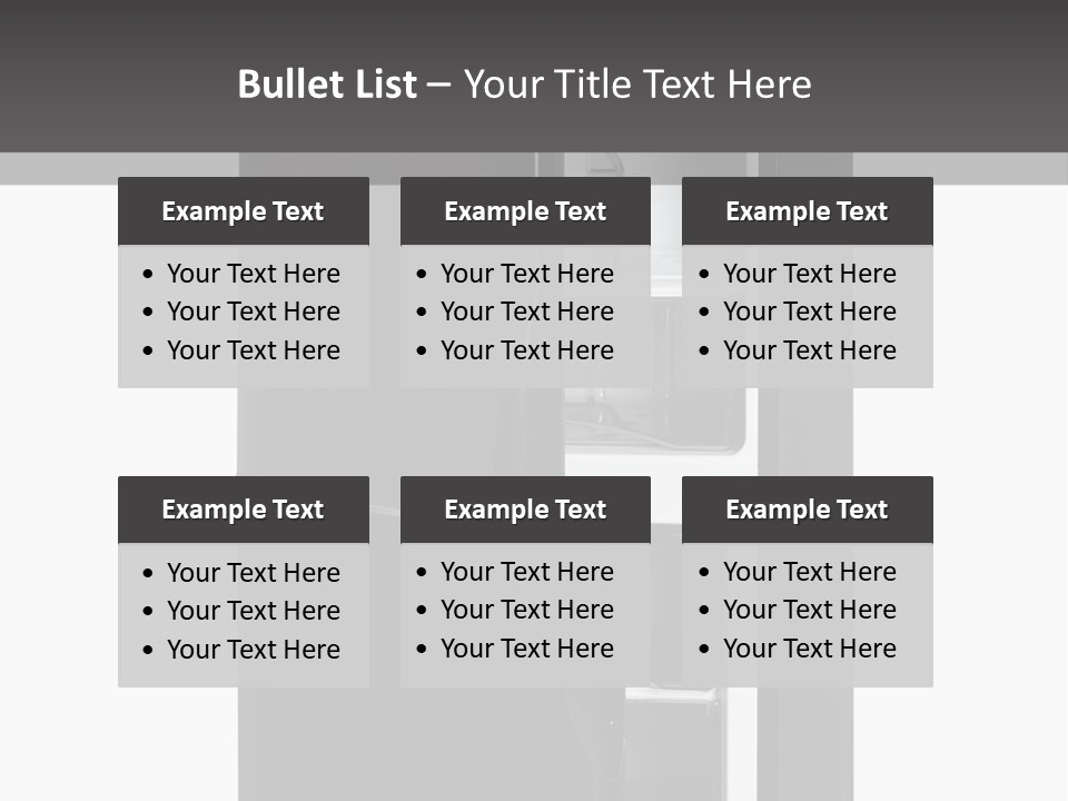 Open Frig House PowerPoint Template