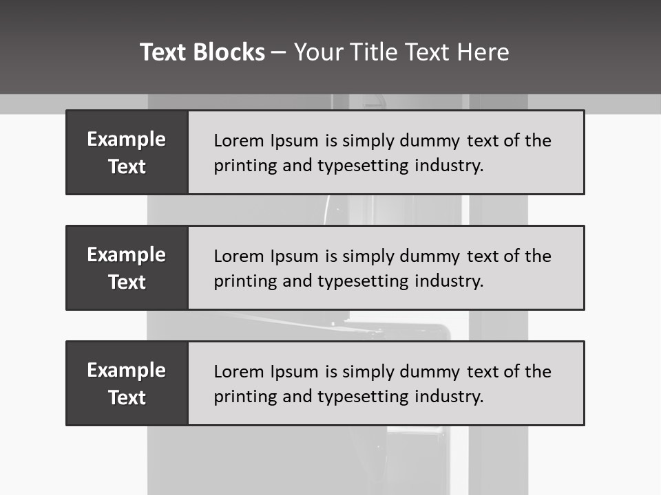 Open Frig House PowerPoint Template