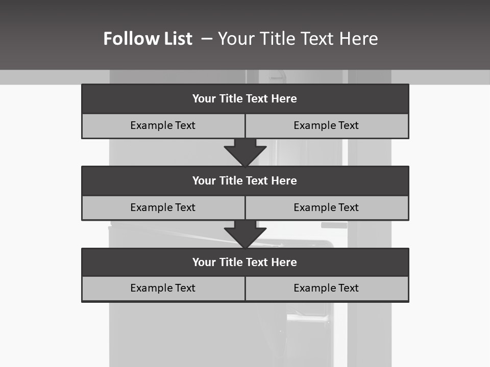 Open Frig House PowerPoint Template