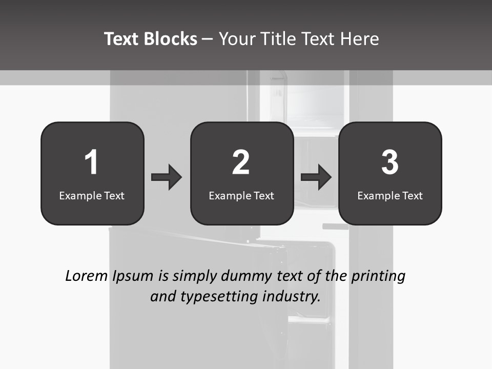 Open Frig House PowerPoint Template