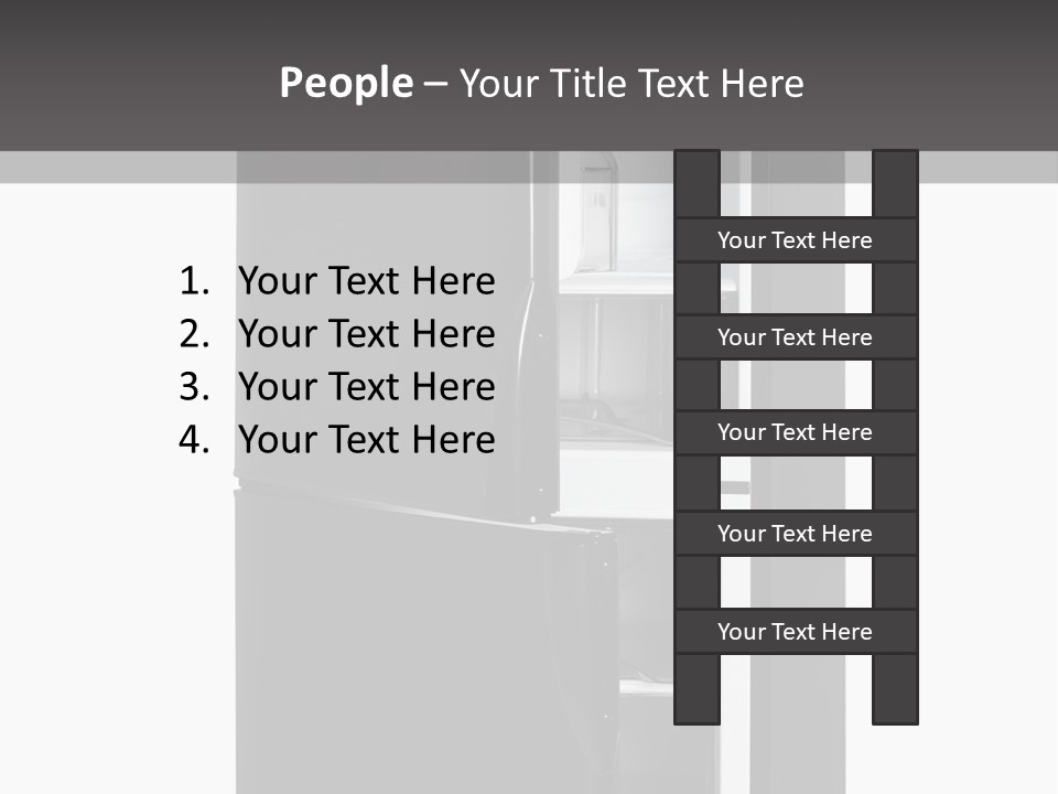 Open Frig House PowerPoint Template