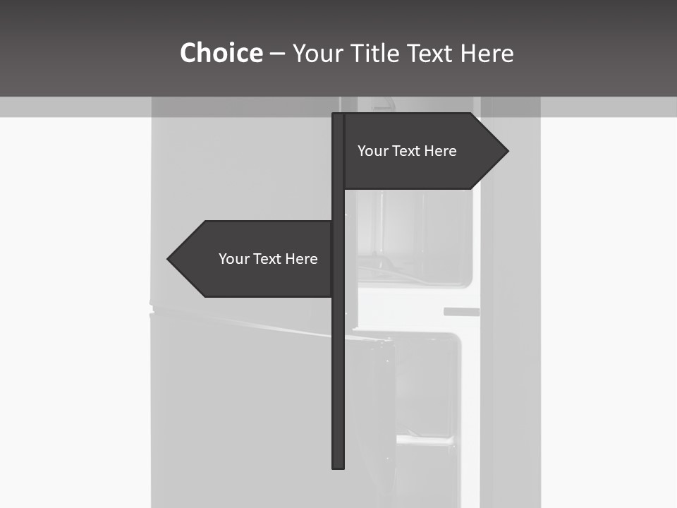 Open Frig House PowerPoint Template
