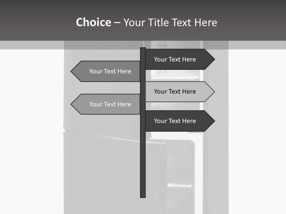 Open Frig House PowerPoint Template
