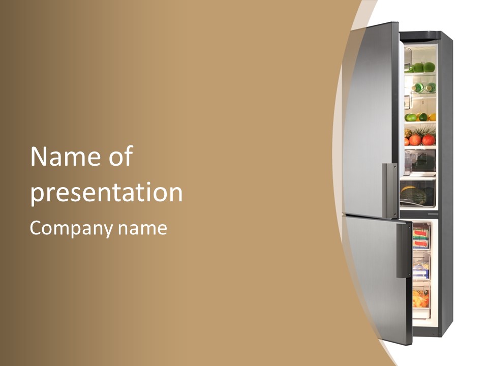 Major Meal Refrigerated PowerPoint Template