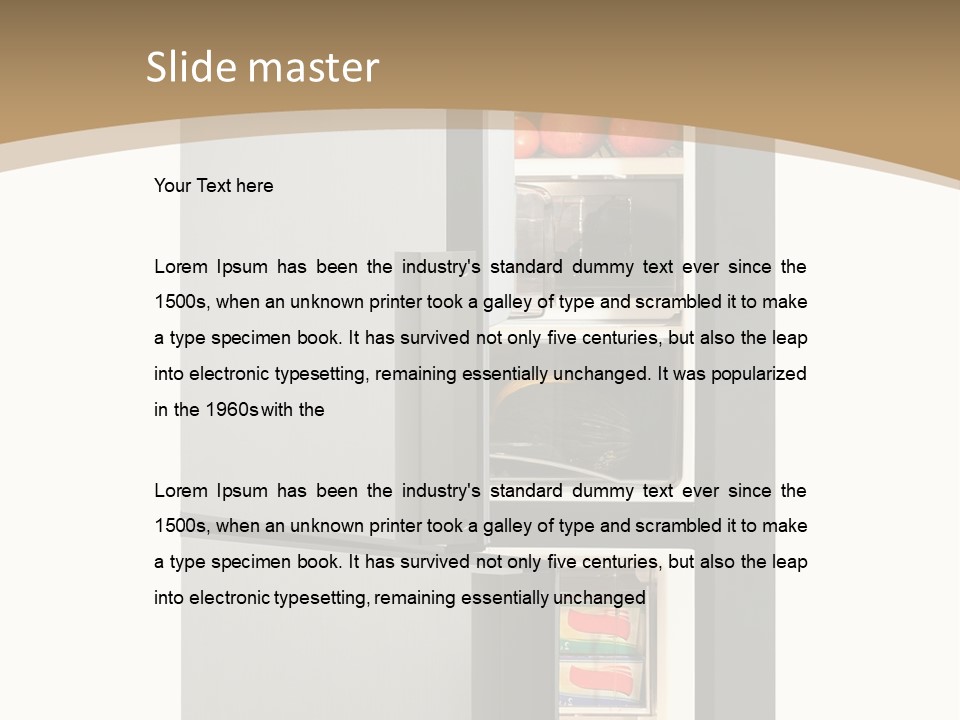 Major Meal Refrigerated PowerPoint Template