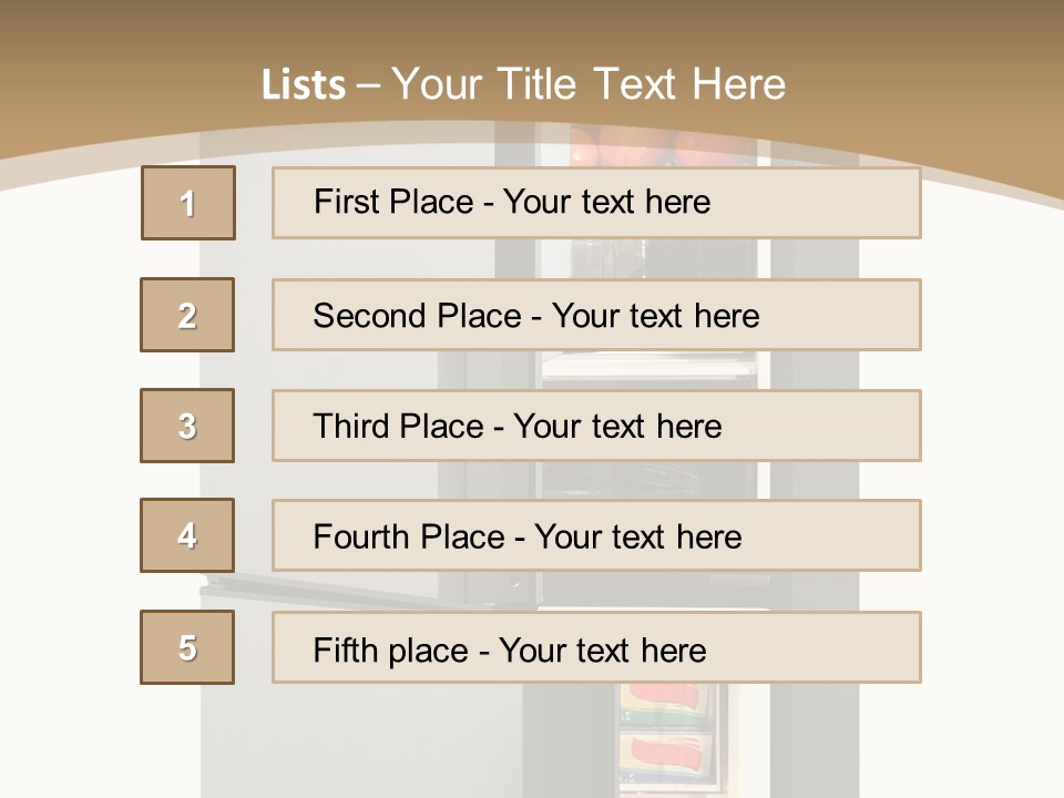 Major Meal Refrigerated PowerPoint Template