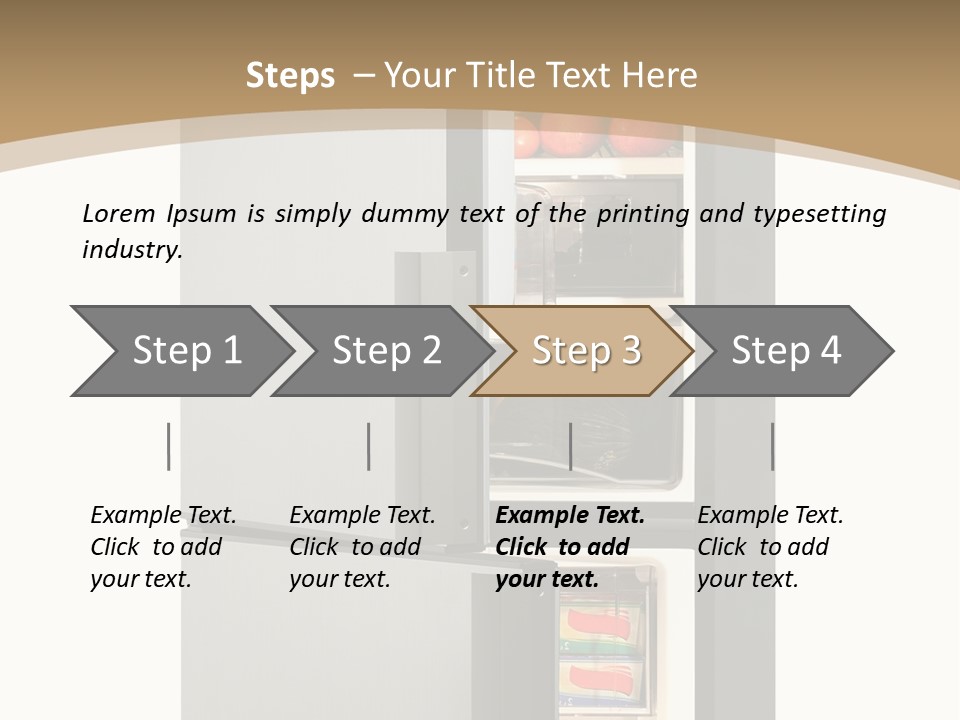 Major Meal Refrigerated PowerPoint Template