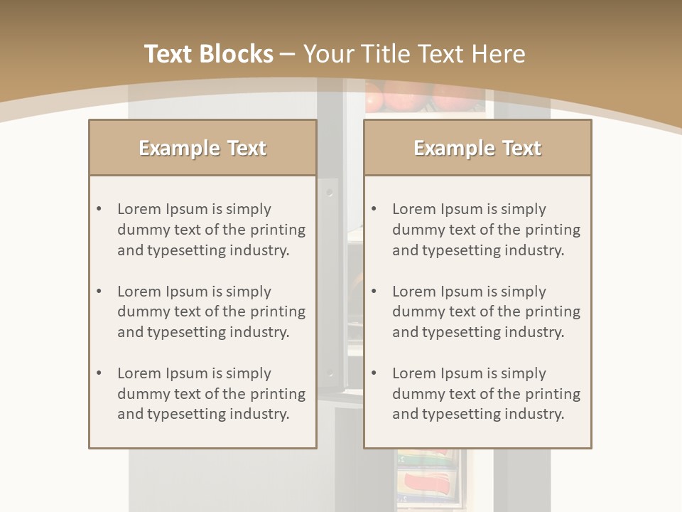 Major Meal Refrigerated PowerPoint Template