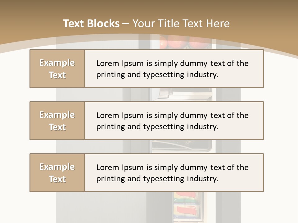 Major Meal Refrigerated PowerPoint Template