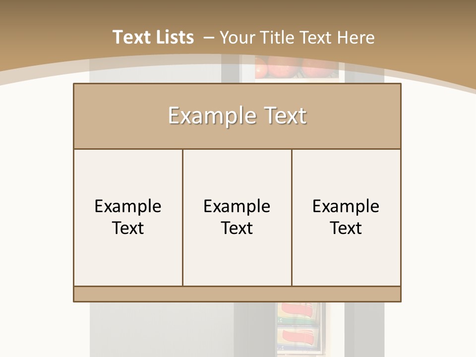 Major Meal Refrigerated PowerPoint Template