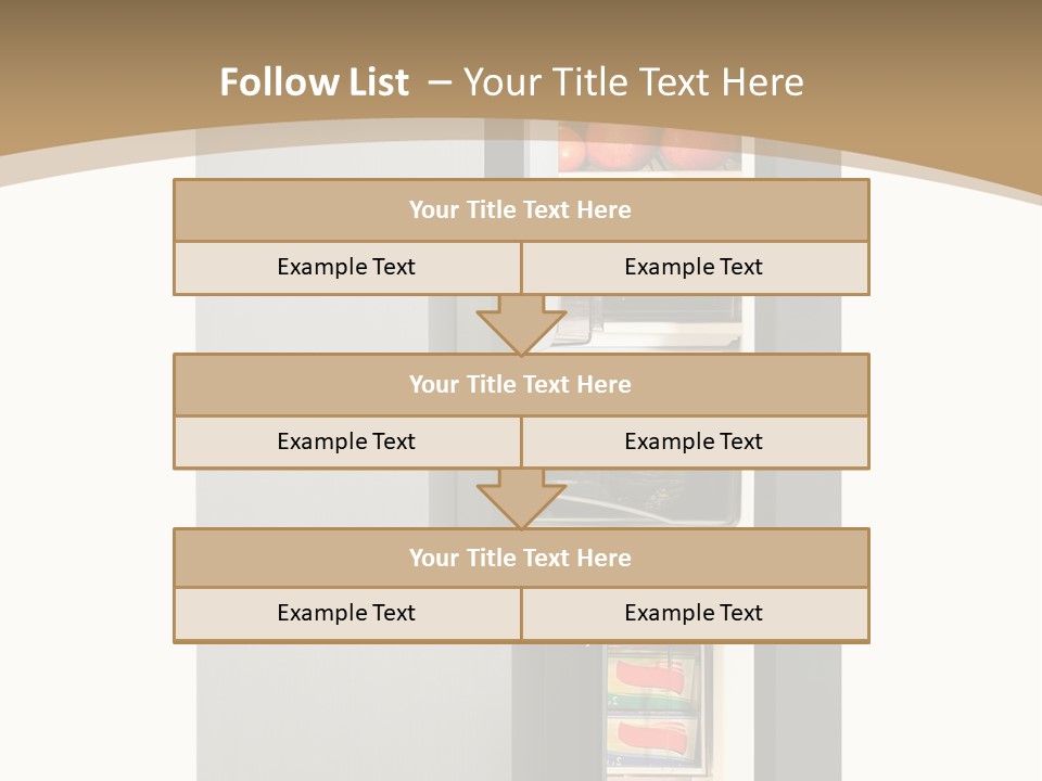 Major Meal Refrigerated PowerPoint Template
