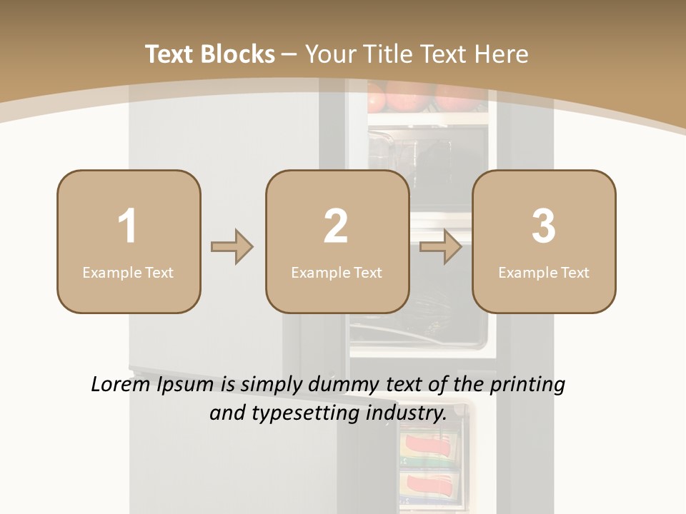 Major Meal Refrigerated PowerPoint Template