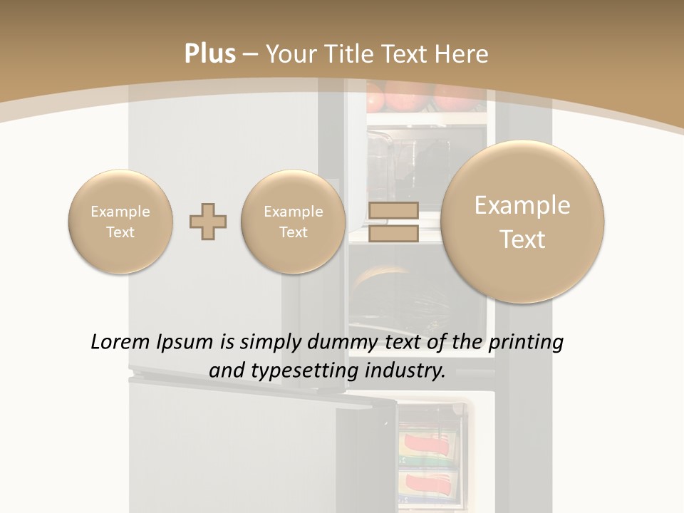 Major Meal Refrigerated PowerPoint Template