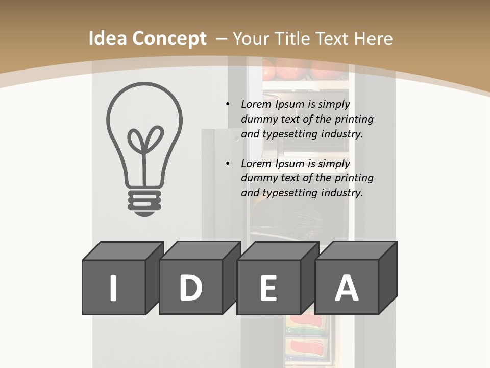 Major Meal Refrigerated PowerPoint Template