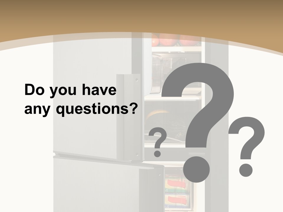 Major Meal Refrigerated PowerPoint Template