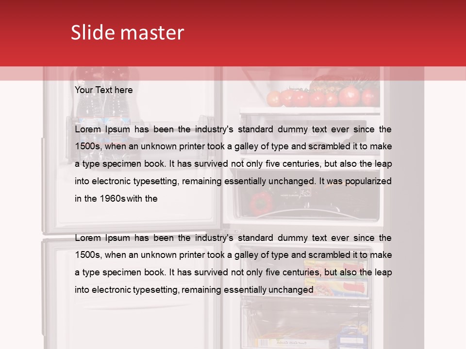 Nobody Fruit Condiments PowerPoint Template