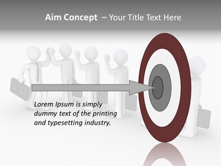 Achieve Employees Sales PowerPoint Template