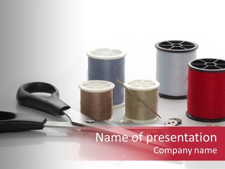Buttons Supply Measure PowerPoint Template
