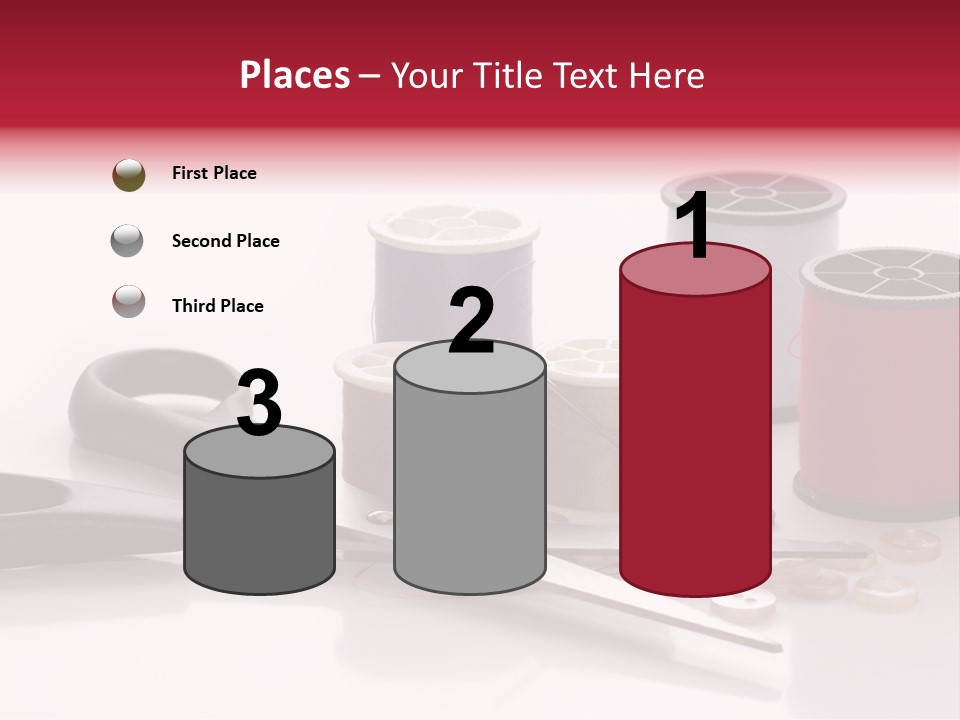 Buttons Supply Measure PowerPoint Template