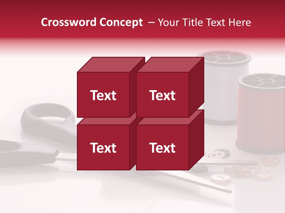 Buttons Supply Measure PowerPoint Template
