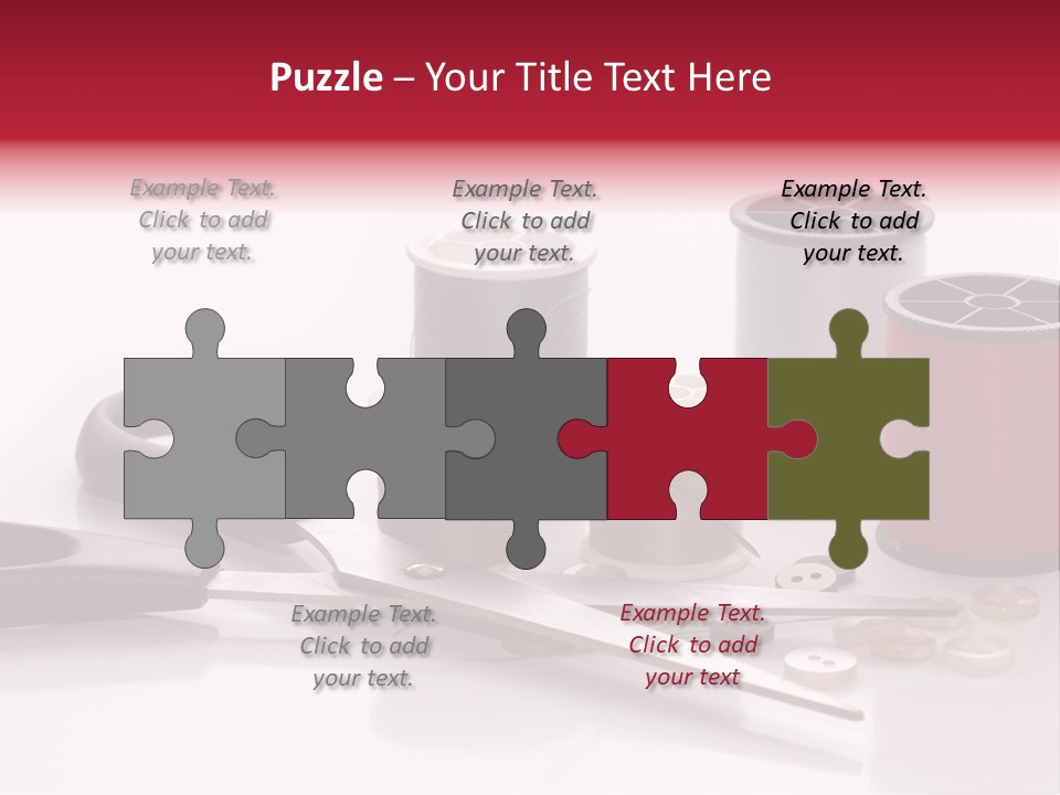 Buttons Supply Measure PowerPoint Template