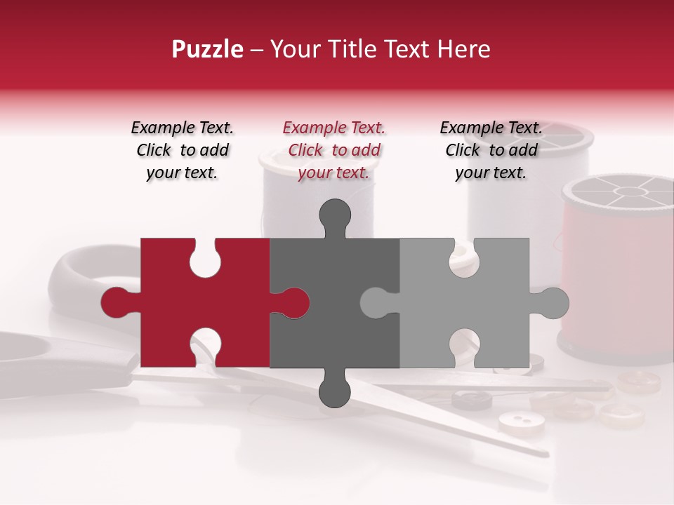 Buttons Supply Measure PowerPoint Template