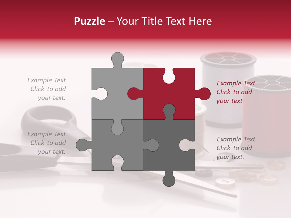 Buttons Supply Measure PowerPoint Template