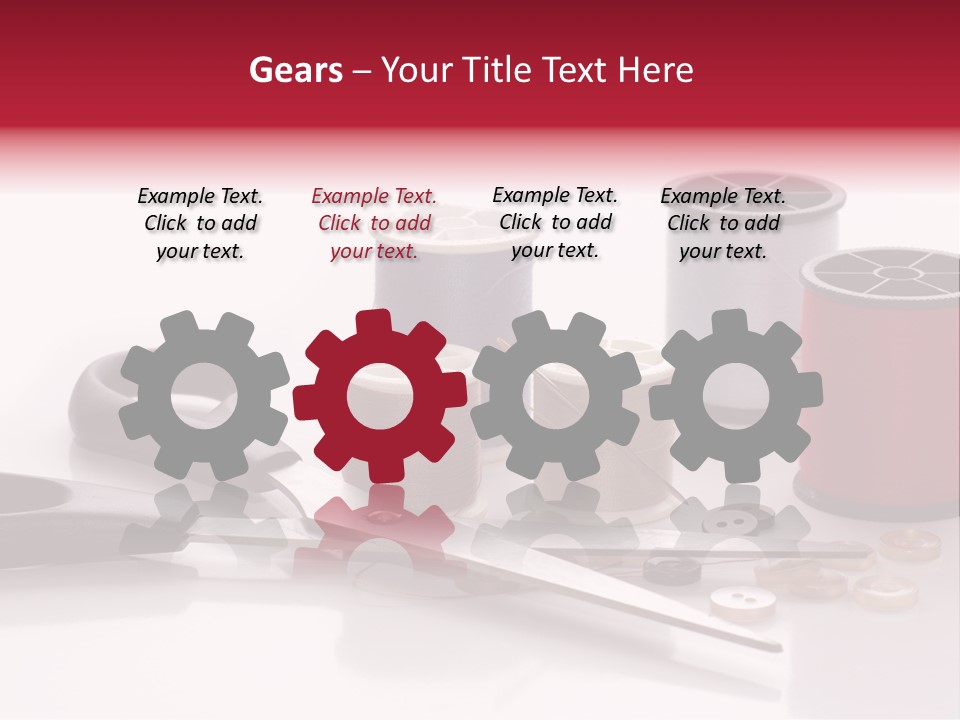 Buttons Supply Measure PowerPoint Template