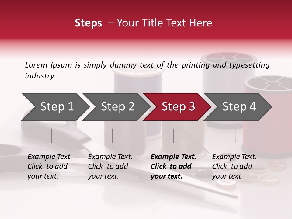 Buttons Supply Measure PowerPoint Template