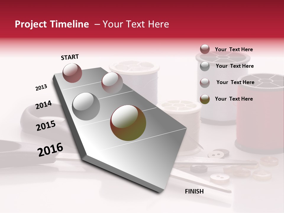 Buttons Supply Measure PowerPoint Template