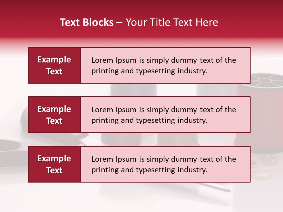 Buttons Supply Measure PowerPoint Template