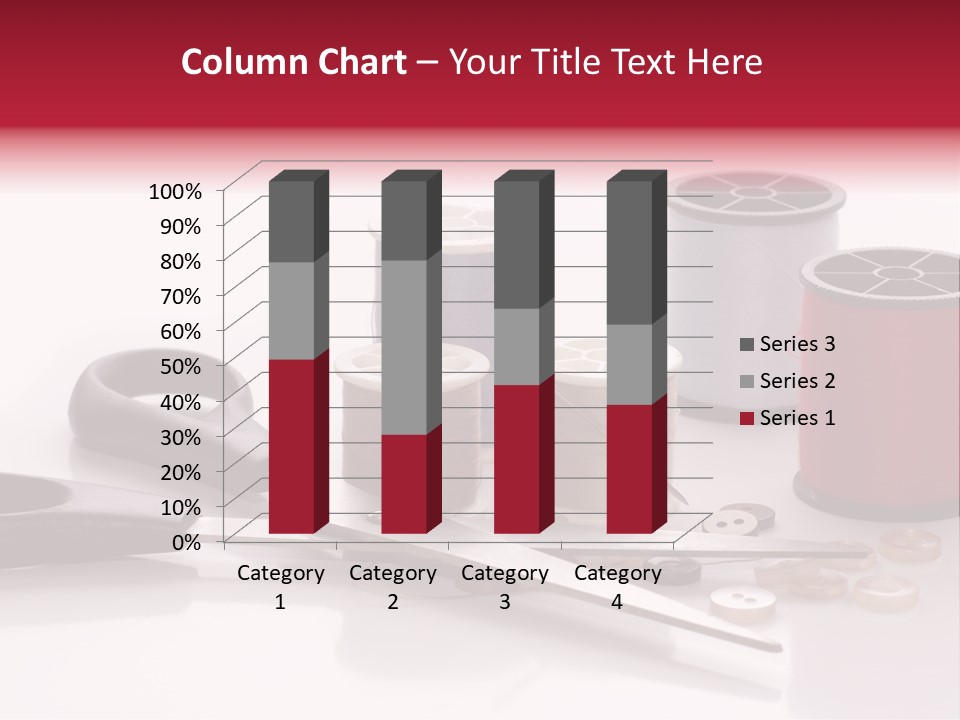 Buttons Supply Measure PowerPoint Template