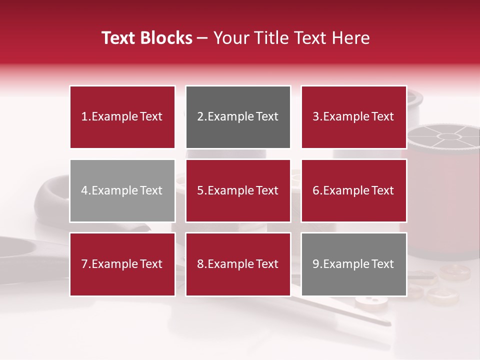 Buttons Supply Measure PowerPoint Template