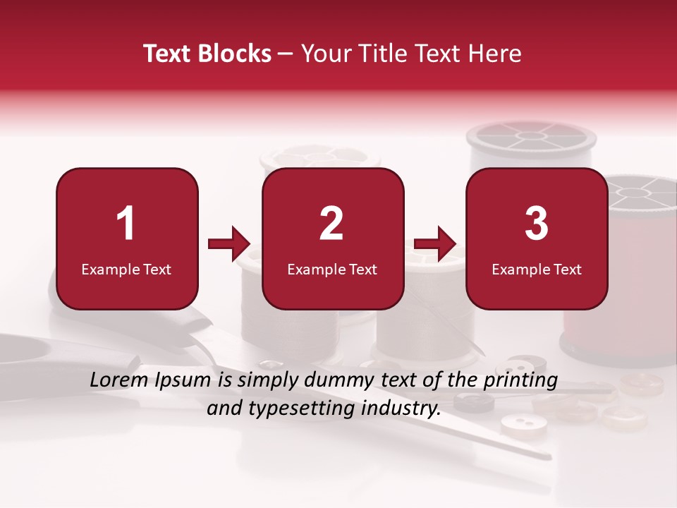 Buttons Supply Measure PowerPoint Template
