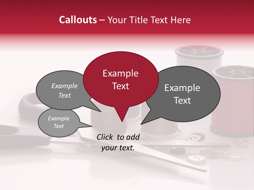 Buttons Supply Measure PowerPoint Template