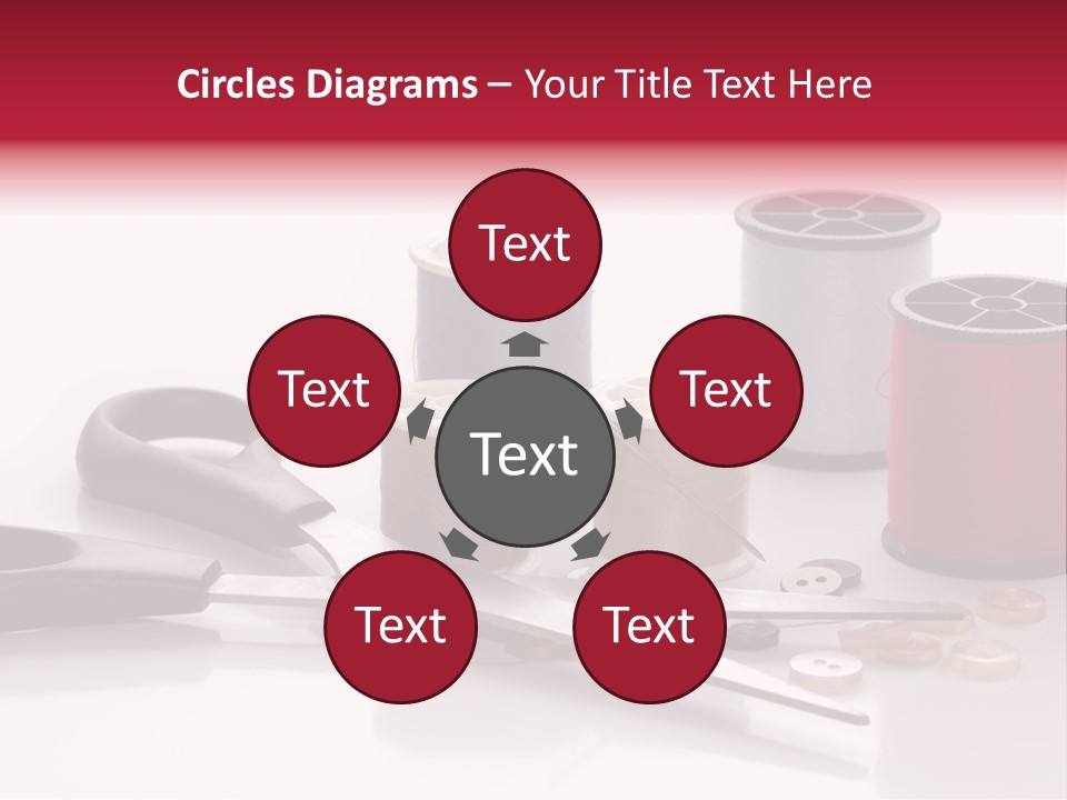 Buttons Supply Measure PowerPoint Template