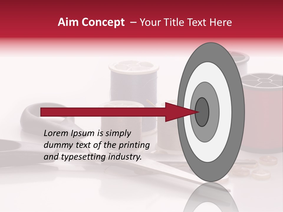 Buttons Supply Measure PowerPoint Template