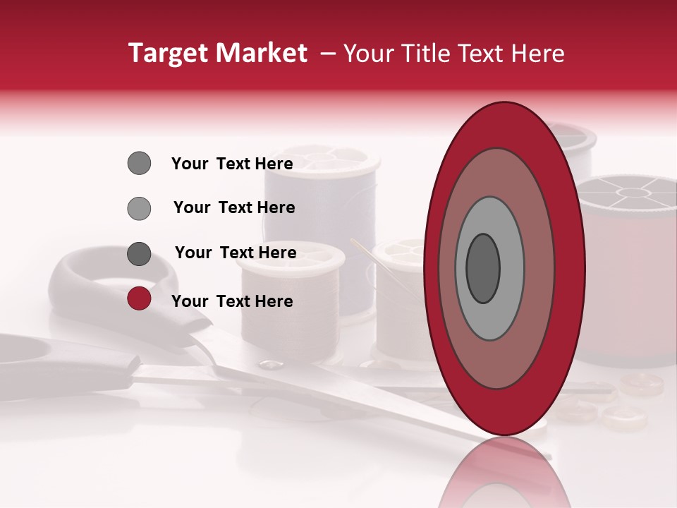 Buttons Supply Measure PowerPoint Template