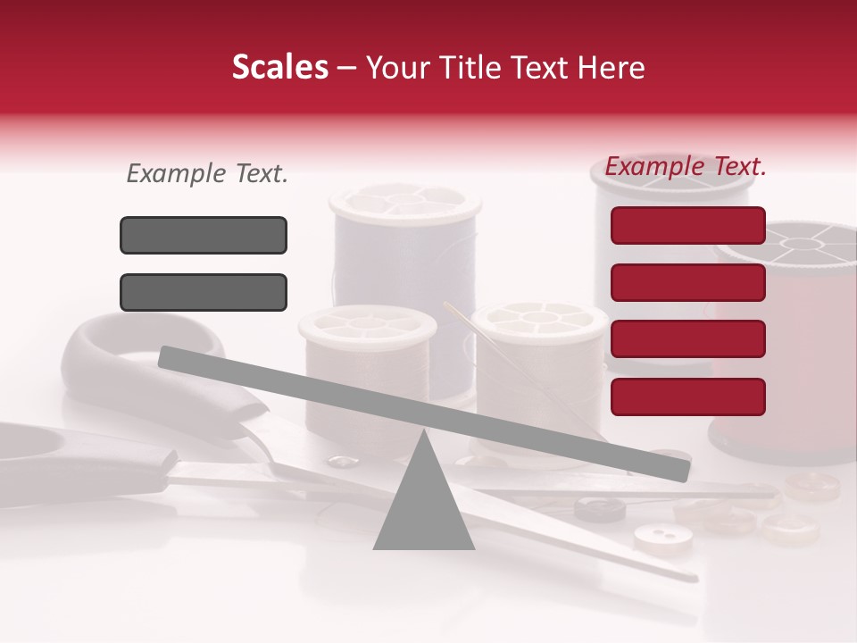 Buttons Supply Measure PowerPoint Template