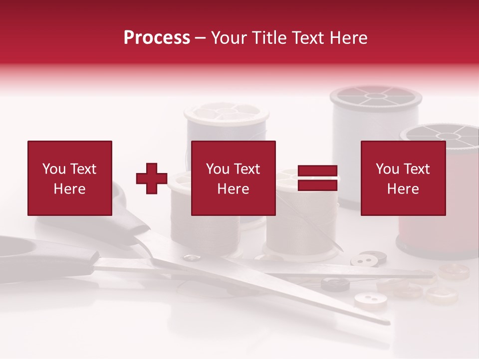 Buttons Supply Measure PowerPoint Template