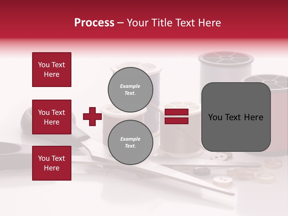 Buttons Supply Measure PowerPoint Template
