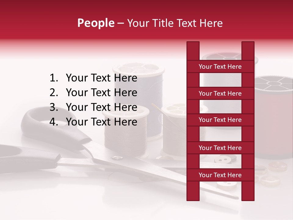 Buttons Supply Measure PowerPoint Template