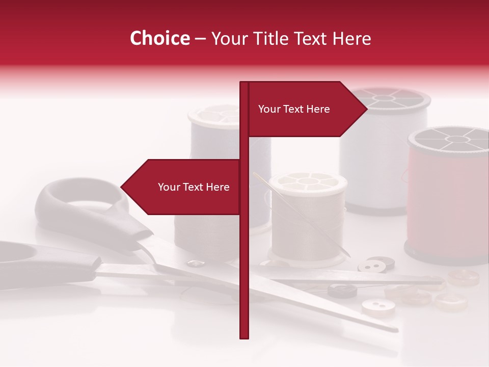 Buttons Supply Measure PowerPoint Template