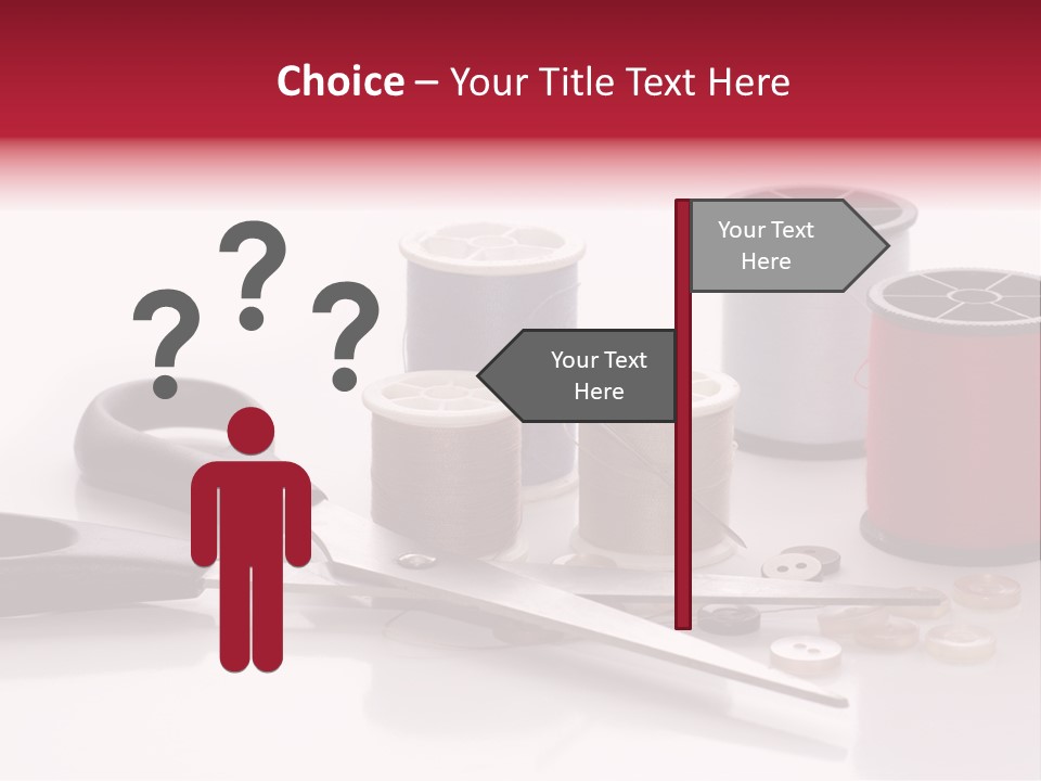 Buttons Supply Measure PowerPoint Template