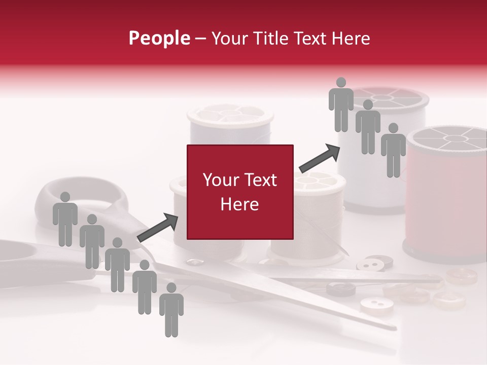 Buttons Supply Measure PowerPoint Template