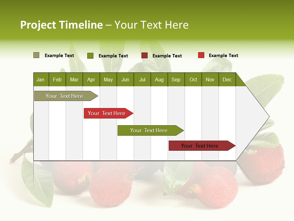 Leaf Waxberry Gourmet PowerPoint Template