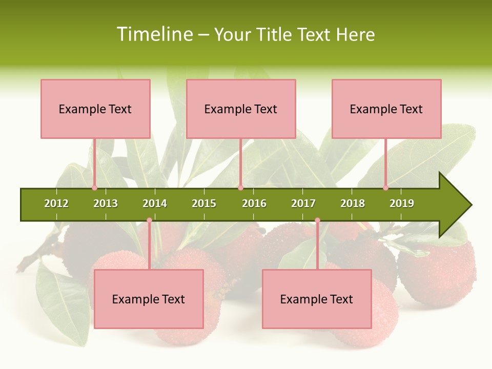 Leaf Waxberry Gourmet PowerPoint Template