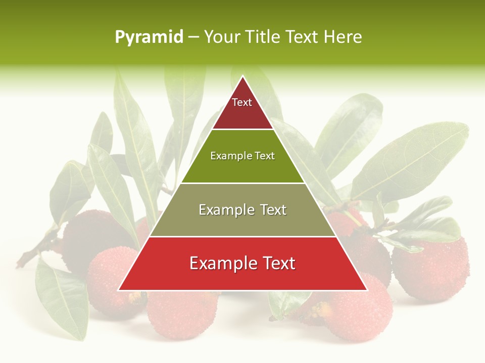 Leaf Waxberry Gourmet PowerPoint Template